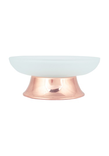 Fkn Bakır Buzlu Camlı Katı Sabunluk