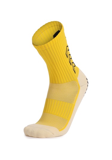 Lemestar Spor Çorapları: Yüksek Amortisörlü, Kayma Önleyici, Nisastalı Tabanlı, Orta Boy, Basketbol Futbol Bisiklet Sporları İçin Sarı