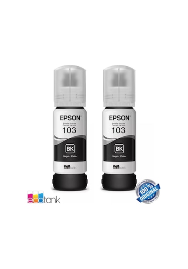 Epson 103 2'Li Siyah Mürekkep L3111/L3150/L3151/L3160