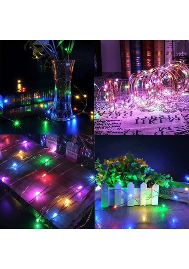 Leezsing Güneş Enerjili Bahçe Işıklandırma Seti - 20 Metre 200 Led, 8 Mod, Su Geçirmez, İç Ve Dış Mekan Dekorasyonu Diğer