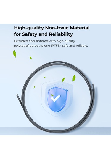 Symbee Creality Gri Ptfe Tüp Eklenti Paketi 1m - Tüm Fdm 3d Yazıcılar İçin Uyumlu K1, Ender 3/5, Cr-10 - Yüksek Sıcaklık Dayanıklı 260 C