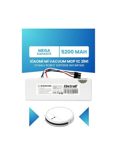 Xiaomi 1c Uyumlu Yüksek Kapasite 5200mah Robot Süpürge Bataryası