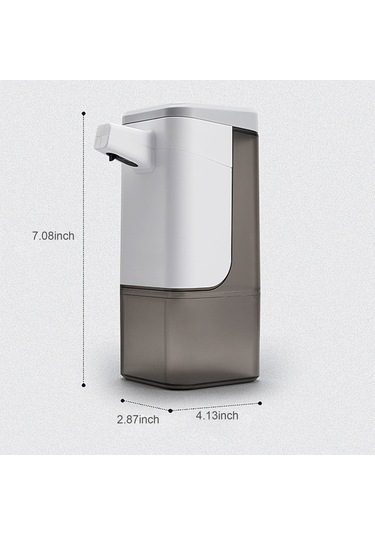 Kangvka 600ml Beyaz Otomatik Enjeksiyon Sabun Dağıtıcı, Masaüstü/duvar Kurulumu, 0.25s Hızlı Tespit, 3 Seviye Ayarlanabilir Pil Yok, Duvar Tutucu Hediye Pd-pmj-03 Beyaz