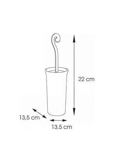 Geddy Tuvalet Fırçalık Sissi Krom 333313