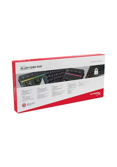 HyperX Alloy Core RGB HX-KB5ME2-TU Kablolu Membran Türkçe Q Oyuncu Klavye