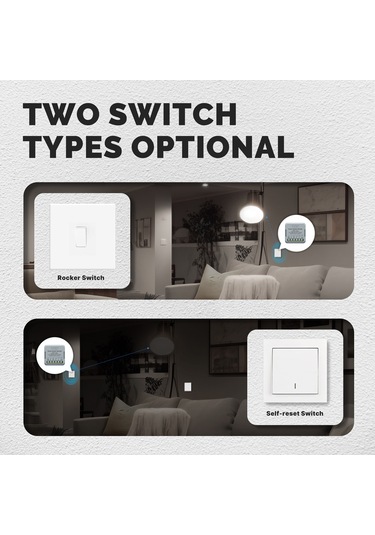 Geeksen Tuya Zigbee 3.0 Akıllı Ev Anahtar Modülü - 2 Yollu, Uygulama İle Uzaktan Kontrol, Zamanlama Fonksiyonu, Zm-104b-m