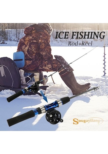 Novahub Buzda Balıkçılık Reel Ve Buz Olta Combo Karbon Fiber Olta Araçları Buzda Balıkçılık İçin Taşınabilir Rod&40reel Rod&40reel