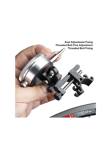 Ximistore9 Bisiklet Tekerlek Düzeltme Aleti, Akıllı Ölçüm Göstergesi İle Ön/arka Jant Tamiri, Siyah, Tüm Bisiklet Modelleri İçin Uyumlu