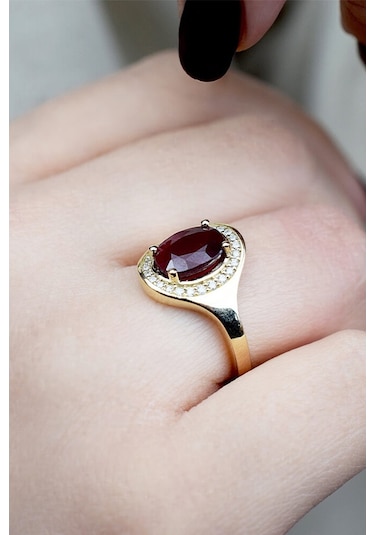 Pırlanta Yakut Yüzük (483365849)