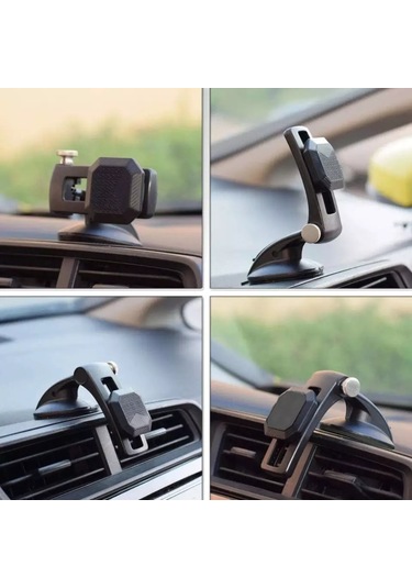 Sones Çok Fonksiyonlu Araba Merkezi Konsol Pano Vantuz Manyetik Telefon Tutucu Yeşil