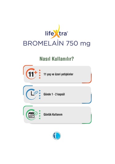 Lifeextra Bromelain 750 mg 30  Kapsül