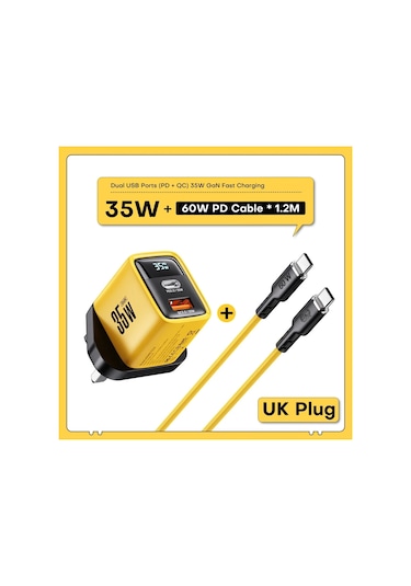 Asometech Gan 35w Hızlı Şarj Cihazı Qc4.0 Pd3.0 Pps İphone Uyumlu 15 Pro Samsung S23 Xiaomi Bizedistribütör Garantili