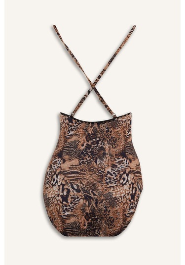 Defacto Regular Fit Leopar Desenli Mayo-fall İn Love E3901ax25smbk81 Siyah