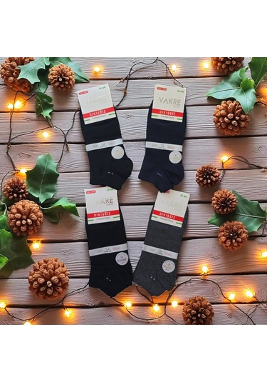 Erkek Kısa Dikişsiz Premium Series Çorap 12'li Ve 6'lı Siyah