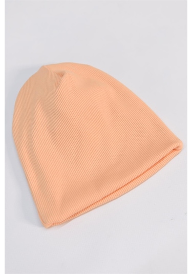 Luess Çocuk Unisex Fitilli Kışlık Bere Açık Somon