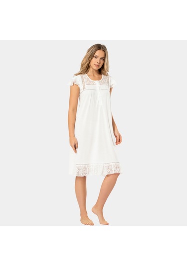 Türen Kadın Gecelik 3284/krem Çok Renkli
