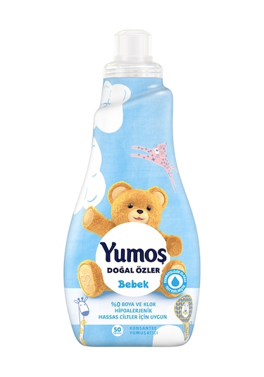 Yumoş Çamaşır Yumuşatıcısı Doğal Özler Bebek 50 Yıkama 1200 Ml