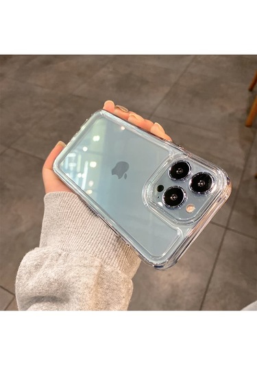 Apple İphone 14 Pro Kılıf Deluxe 2mm Şeffaf Silikon - Şeffaf Şeffaf
