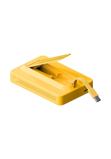 Momax IP132HKY Power X Pro+Magnetic Wireless 10000 mAh Standlı + USB-C Kablo Powerbank Sarı