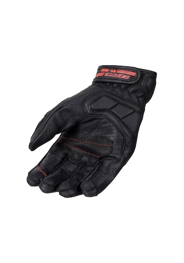 Ozone Rs600 Short Deri Motosiklet Eldiveni 66218 Kırmızı Siyah