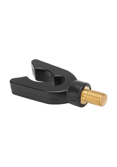 Xindoker Siyah Pvc Bakır U Şekilli Olta Demiri Tutucu, Kaymaz Koruyucu, Çıkarılabilir, Deniz Göl Nehir Uygun Olta Aksesuarı