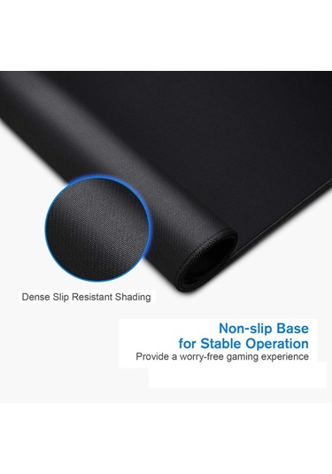 Geeksen Büyük Boy Mouse-pad Genişletilmiş Su Geçirmez Kaymaz Klavye Pedi Masa