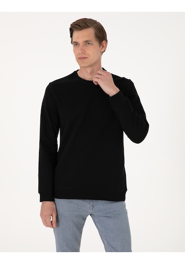 Pierre Cardin Erkek Siyah Sweatshirt 50314054-vr046 Siyah