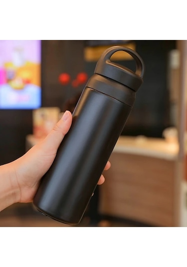 Willowhaven Siyah 500ml Paslanmaz Çelik Kahve Kupası Çift Kat Yalıtım Taşınabilir Hediye Siyah