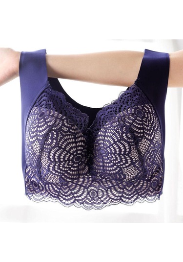 Kırmızı Kadınlar İçin Telsiz Dantel Sütyen Artı Boyutu Yelek Lingerie Ince Fincan Sütyen Günlük Giyim Kırmızı