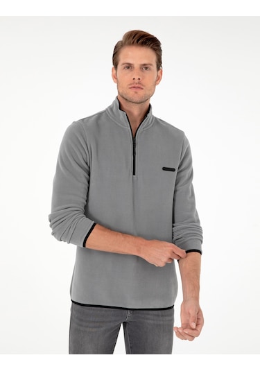 Pierre Cardin Erkek Sweatshirt - Gri  50298973-VR024