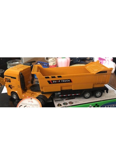 Oyuncak Koleksiyon İş Makinaları Kum Kamyonu Taşıyıcı 25 Cm
