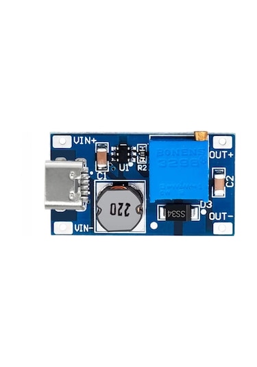 Mt3608 Type C Usb 28v 2a Dc Boost Modül Ayarlanabilir Voltaj Yükseltici Güç Kaynağı Step Up Dc Çevir