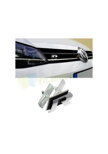 Volkswagen R Panjur Logo Vidalı Golf Passat Polo Jetta Çelik