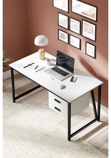 Ms2c Çalışma Masası,ofis Masası - 70x140 Cm - Beyaz Ms2c - Beyaz