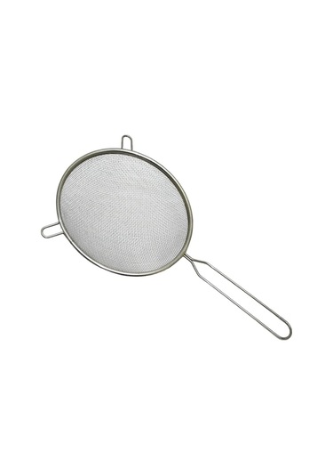 Paslanmaz Çelik İnce Örgü 14 Cm Süzgeç Kulaklı Uzun Saplı Mutfak Süzgeci Tel Elek 29cm Çok Renkli