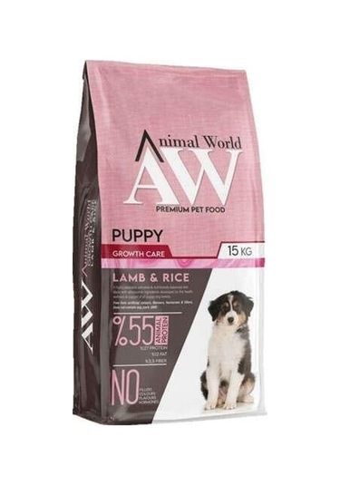 Animal World Kuzu Etli Yavru Köpek Maması 15 Kg