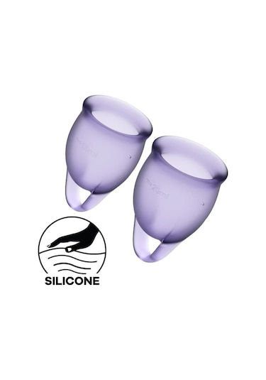 Satisfyer Feel Confident Menstrual Cup Lila
