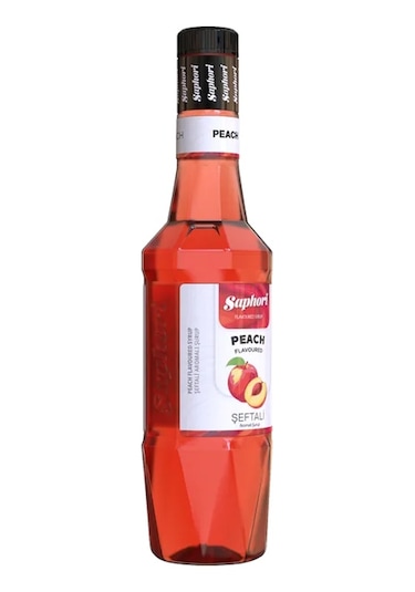 Saphori Şeftali Aromalı Kokteyl Şurubu Şeftali Şurubu 700 Ml