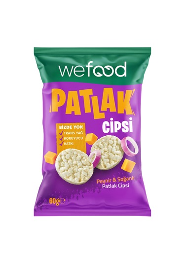 Wefood Peynir & Soğanlı Patlak Cipsi 60 G 8'li 8683347037681