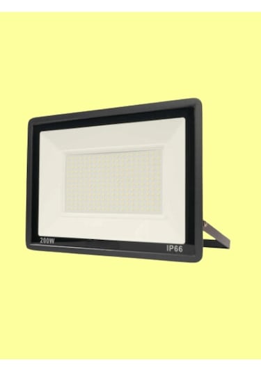 200 Watt Siyah Slim Kasa 3000k Günışığı Ip65 Led Projektör
