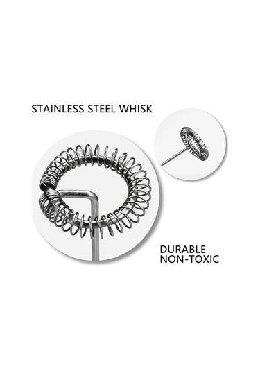 Ulzyvf Yumurta Süt Paslanmaz Mutfak Mor Mor Matcha Latte Köpürtücü Kahve Frappe Ev Elektrikli El Çırpma Çelik Blender Aletleri Jv Mor