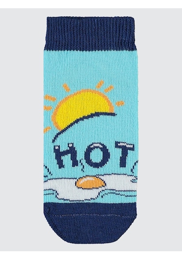 Civil Socks Erkek Çocuk 3'lü Patik Çorap 2-12 Yaş Mavi