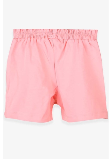 Breeze Kız Çocuk Etek Şort Fırfırlı Fiyonklu 1.5-5 Yaş, Somon