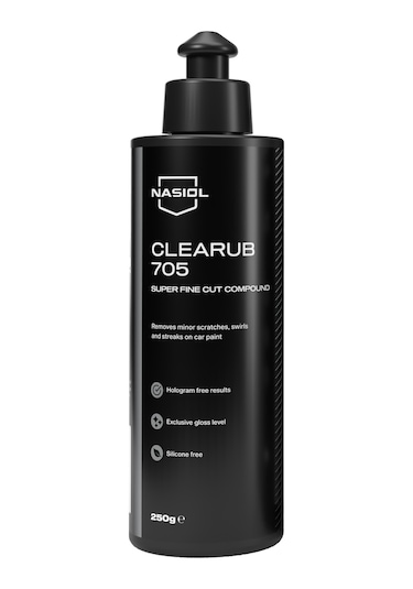 Nasiol Clearub 705 En Hafif Çizik/Hare Giderici Polisaj Pastası 250gr Silikonsuz Boya Parlatıcı