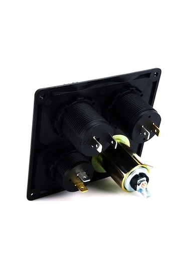 Bfy Switch Panel 4'Lü Usb + Voltmetre + S.Çakmaklık + Çakmaklık