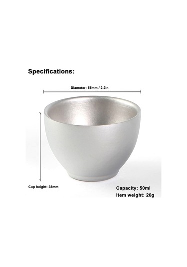 Neevoyu Titanyum Çift Katlı 50ml Fincanlar 4 Adet - Kamp, Piknik Ve Çay Keyfi İçin Hafif Ve Dayanıklı Çok Renkli