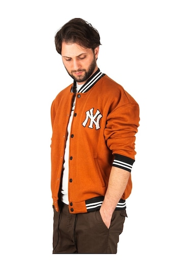 Deepsea Erkek Kiremit Rengi Çıtçıtlı Kolej Mont 2304760 Kiremit