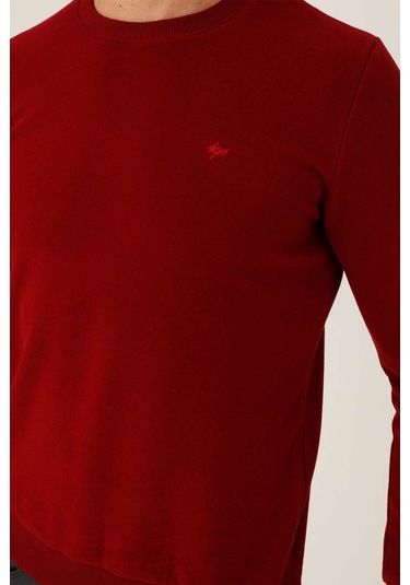 İgs Erkek Bordo Standart Bisiklet Yaka Triko Bordo