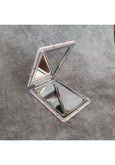 Cep Ayna Makyaj Çanta Seyahat Taşınabilir Ayna Kozmetik Büyüteç Kompakt Çok Renkli