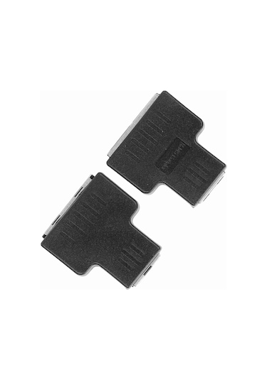 Fosenze Siyah 1 Giriş 2 Çıkış Rj45 Ethernet Kablosu Adaptörü, Ağ Genişletici Ayırıcı, Sabit Sinyal, Plug & Play, Evrensel Uyumlu 2 Adet